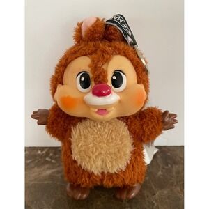 Pop Mart Disney Mickey Mouse Dale Plush Pendant Keychain Figure Brown Fuzzy